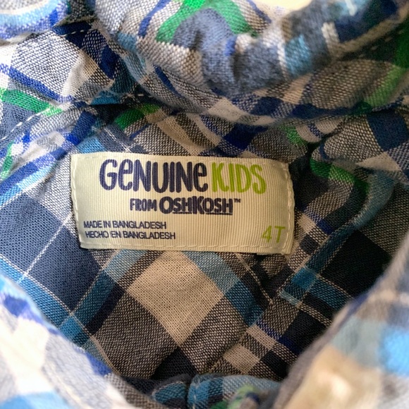 OshKosh Flannel Button Down Collared Shirt - Picture 3 of 5